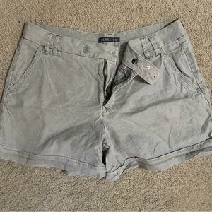Level 99 Women's Light Gray Cargo Shorts